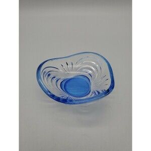 Venezia Italy Blue Venetian Glass Ring Trinket Dish